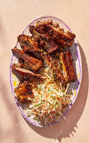 Les Ribs et coleslaw