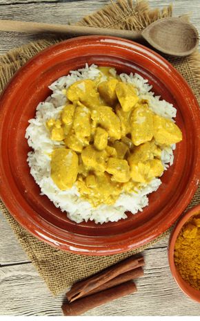Le Poulet curry au lait de coco thai