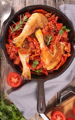 Le Poulet basquaise