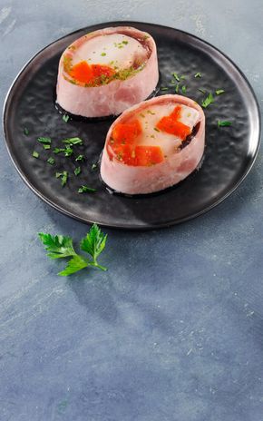 Les Aspics œuf poché & jambon