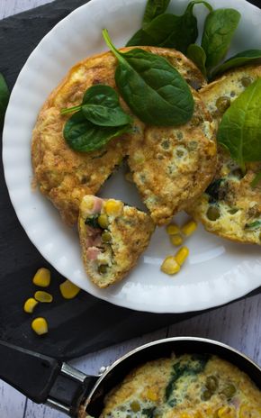 L'Omelette petits pois - épinards