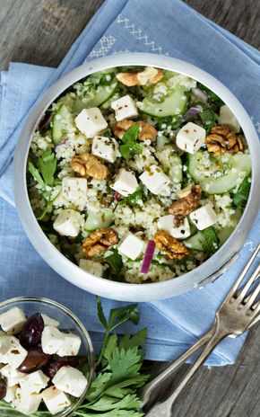 La Salade de concombre menthe feta
