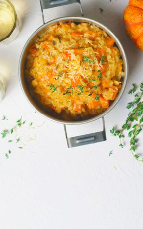 Le Risotto au potimarron et noisettes caramélisées