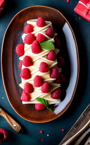 La Bûche de Noël au chocolat blanc