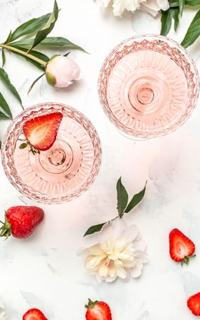 Le Cocktail rosé-fraises