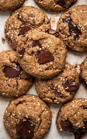 Les Cookies à la pâte à tartiner et aux pépites de chocolat