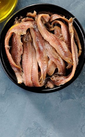 Les Filets d'anchois à l'huile d'olive