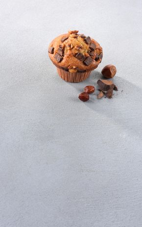 Le Muffin noisette et coeur praliné