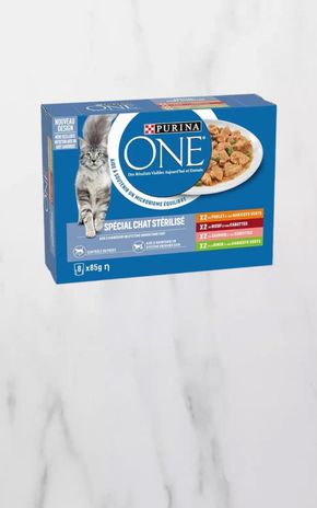 Les Sachets de pâtée pour chat stérilisé multi-variétés " Purina One"