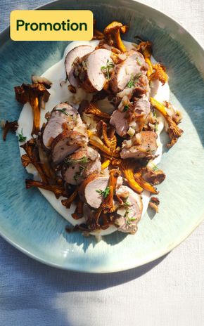 Filet mignon de porc aux chanterelles