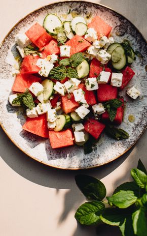 La Salade de pastèque feta