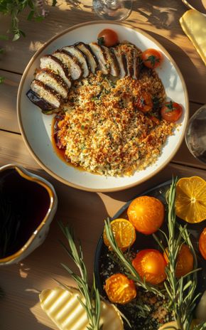 Le Crumble de légumes et pluma de porc
