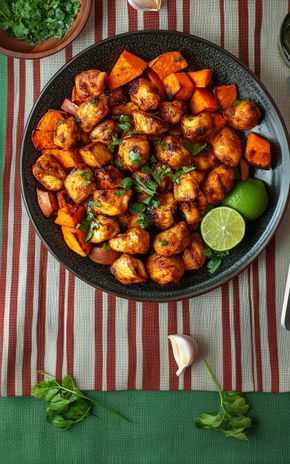 Le Poulet sauté au citron vert et coriandre