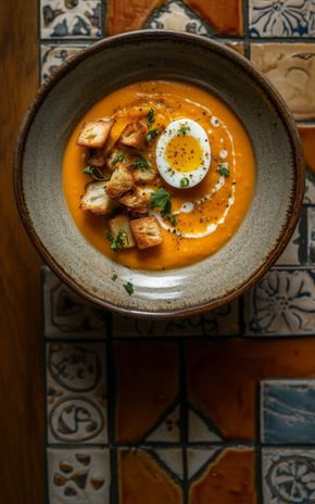 La soupe de butternut au lait de coco et curry