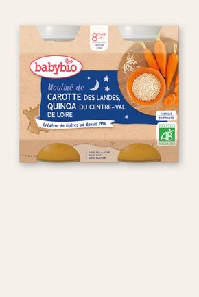 Mouliné de carotte et quinoa BIO - dès 8 mois