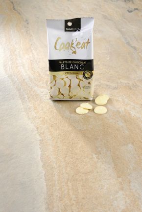 Les Palets de chocolat blanc dessert