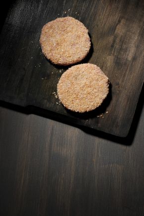 Les Hachés de poulet panés