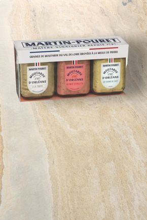 Le Coffret prestiges moutardes  "Martin Pouret"