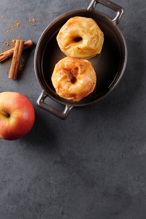 Les pommes cannelle cuites à basse température