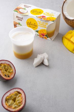 Les Desserts au lait de coco mangue-passion
