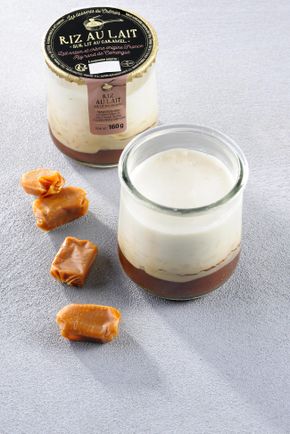 Le Riz au lait sur lit au caramel 160gr
