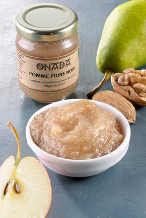 La Confiture de pomme, poire et noix 100g - Onada