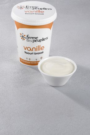 Le Yaourt brassé vanille "La Ferme des Peupliers"