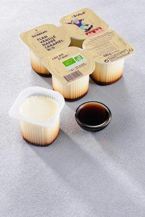 Le Flan BIO vanille caramel 4x100g Monbertille