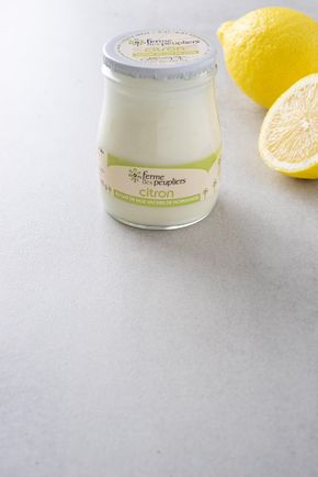 Le Yaourt au citron au lait du jour 180g "La Ferme des Peupliers"