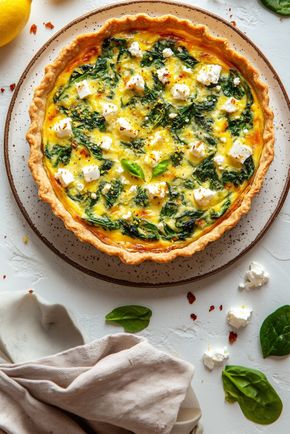 La Quiche feta épinard et zeste de citron
