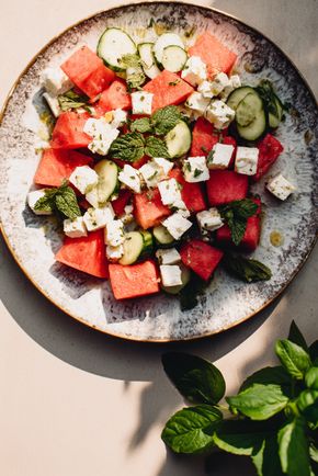 La Salade de pastèque feta