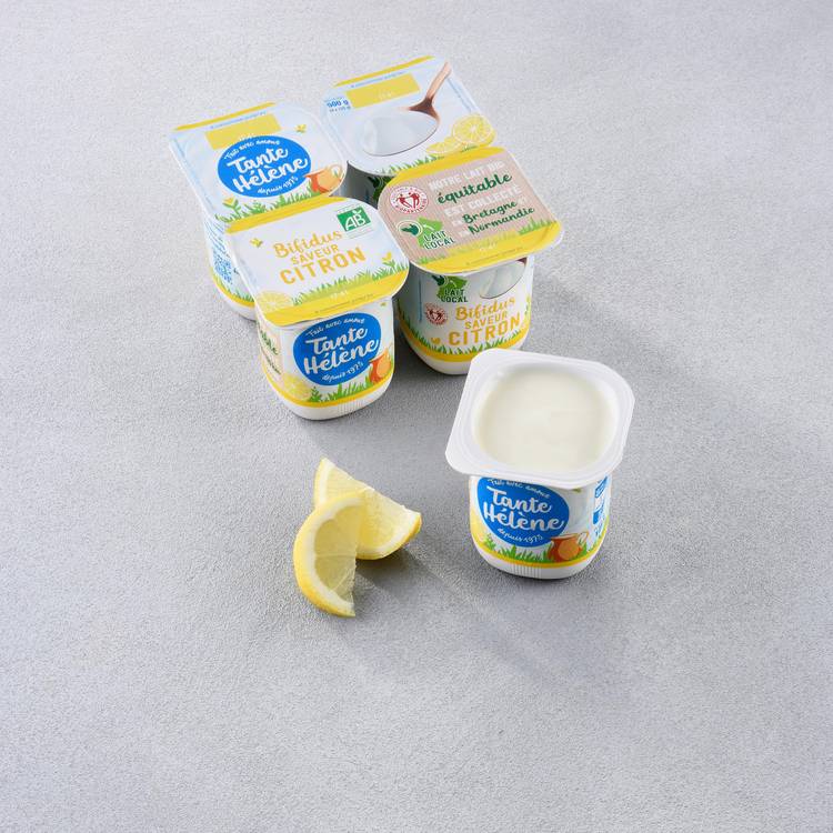 Les Yaourts bifidus saveur citron BIO