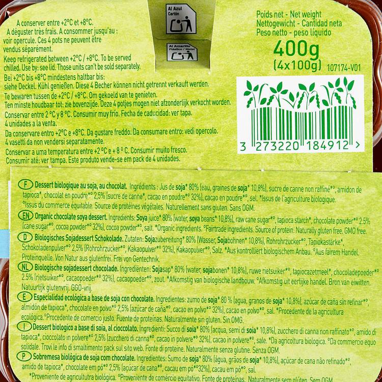 Le Dessert au soja au chocolat BIO - 3
