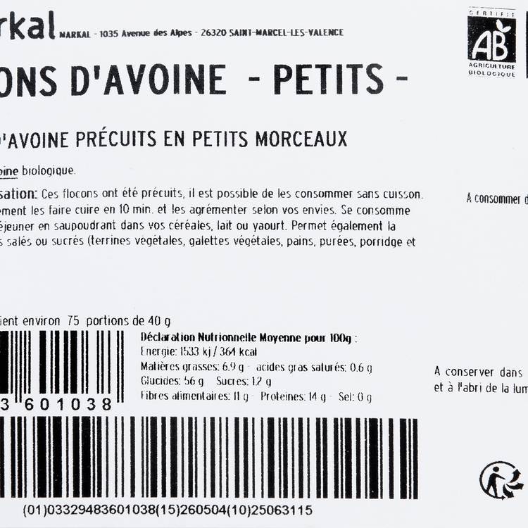 Les Petits flocons d'avoine BIO - 2
