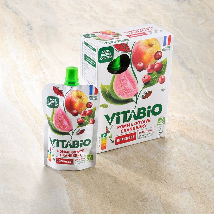 Les Compotes défense pomme goyave cranberry BIO