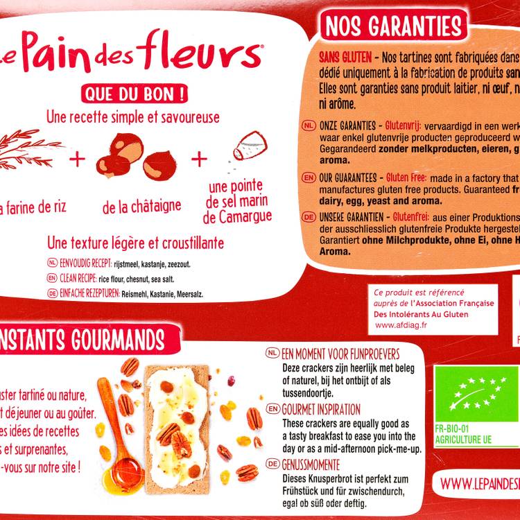 Les Tartines craquantes châtaignes sans gluten BIO - 2