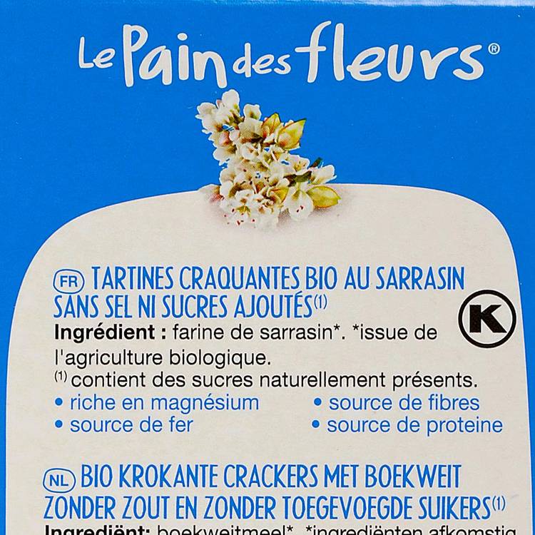Les Tartines craquantes au sarrasin sans sel, sans sucre BIO et sans gluten - 3