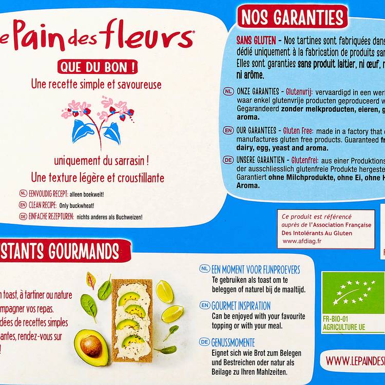 Les Tartines craquantes au sarrasin sans sel, sans sucre BIO et sans gluten - 4