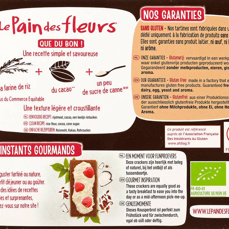 Les Tartines craquantes cacao BIO et sans gluten - 2