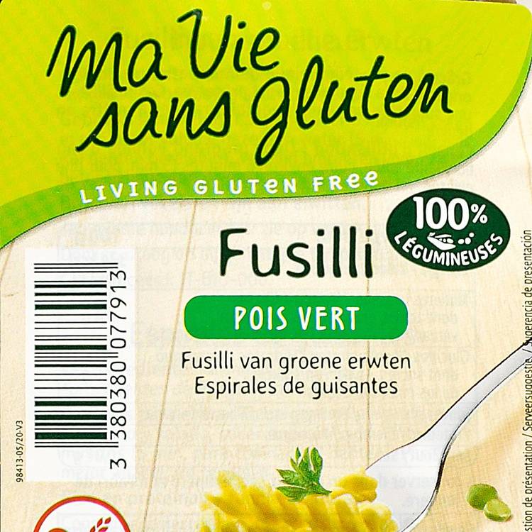 Les Fusilli de pois verts  BIO et sans gluten - 2