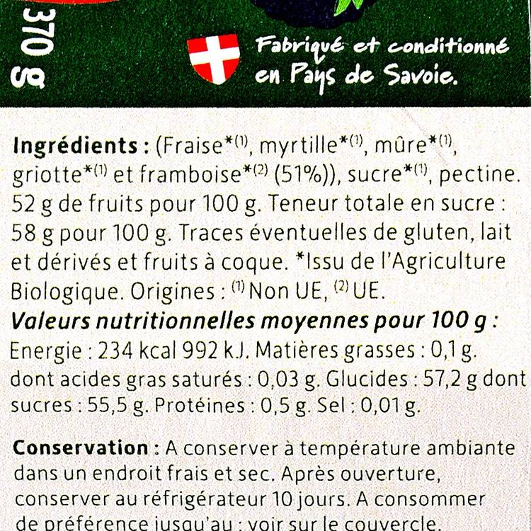 La Confiture aux fruits des bois BIO - 2