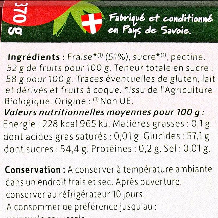 La Confiture de fraise BIO - 2