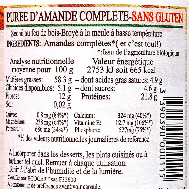 La Purée d'amande complète BIO - 2