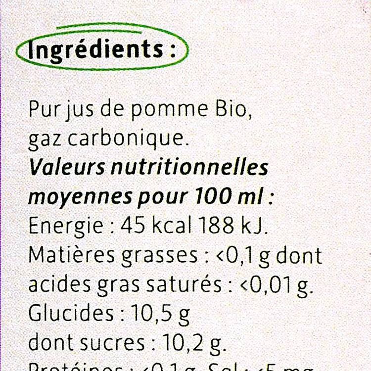 Le Pétillant de pomme BIO - 2