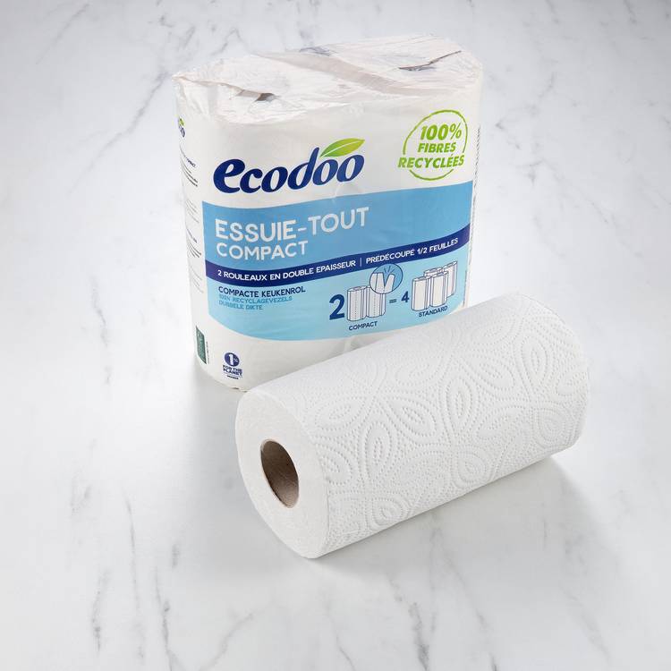 Les Rouleaux d'essuie-tout recyclé "Ecodoo"