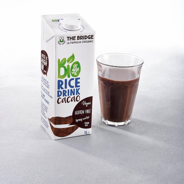 La Boisson au lait de riz cacao BIO et sans gluten