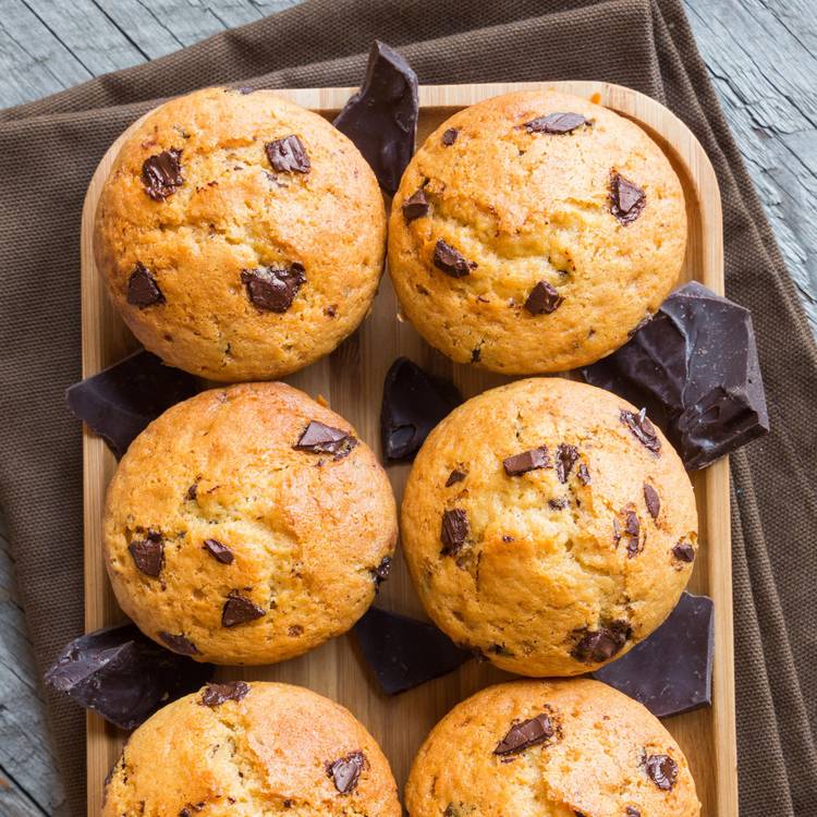 Muffins aux pépites de chocolat - 1