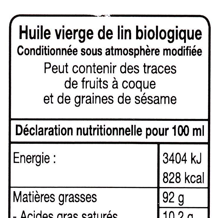 L'Huile vierge de lin français BIO - 2