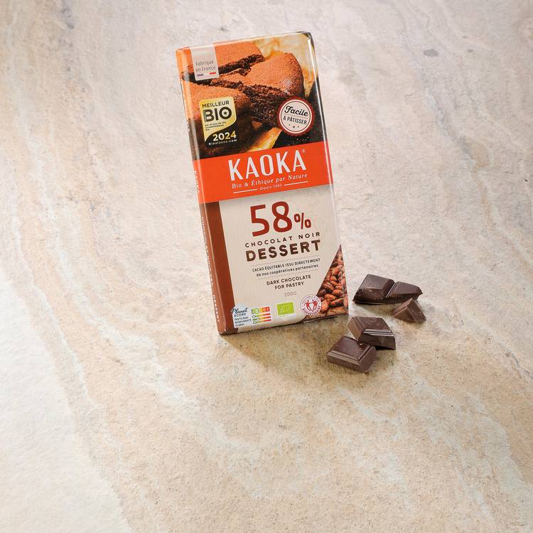 Le Chocolat noir dessert pâtissier 58% BIO