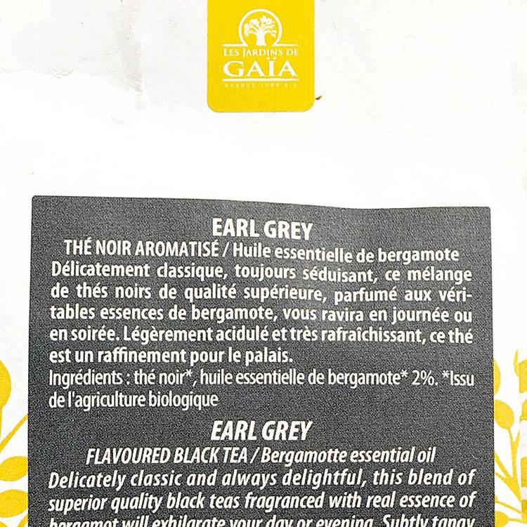 Le Thé noir bergamote earl grey  BIO - 3